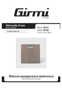 Notice GIRMI BP28 Balance
