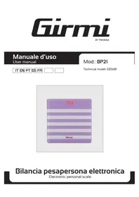 Notice GIRMI BP21 Balance