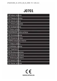 Notice Emos J0701 Antenne TV