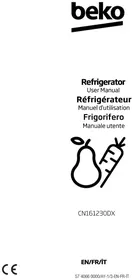 Notice BEKO CN161220DS Frigorifer