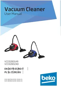 Notice BEKO VCO 32802 AD Sesalnik