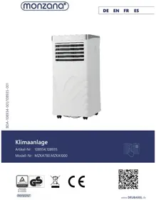 Notice Monzana MZKA1000 Climatisation