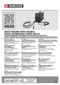 Notice PARKSIDE PMPS 200 B1 Poste à souder