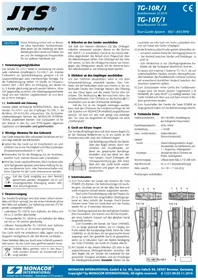 Notice JTS TG-10R Recepteur