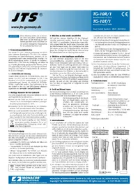 Notice JTS TG-10T Recepteur