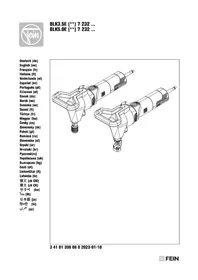 Notice Fein BLK 3.5 E Paire de ciseaux