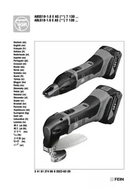 Notice Fein ABSS 18 1.6 E AS Paire de ciseaux
