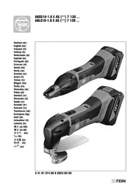 Notice Fein ABLK 18 1.6 E AS Paire de ciseaux