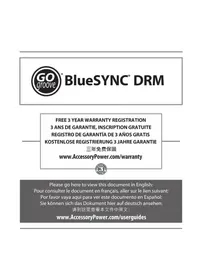 Notice GOgroove BLUESYNC DRM Haut-parleur