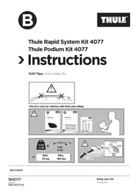 Notice THULE RAPID SYSTEM KIT 4077 Porte-bagages