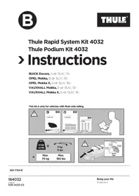 Notice THULE RAPID SYSTEM KIT 4032 Porte-bagages