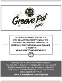 Notice GOgroove GROOVE PAL Haut-parleur