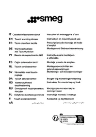 Notice SMEG CPRT115G Wärmeschubladen und -schränke