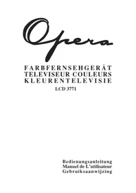Notice Opera LCD3771 Fernseher