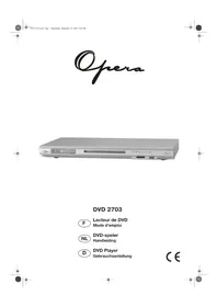Notice Opera DVD2703 Dvd player