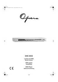 Notice Opera DVD2602 Dvd player