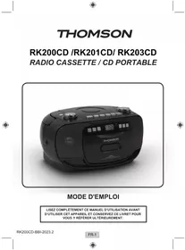 Notice THOMSON PORTABLE RK203CD Impianto Hi-Fi