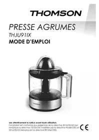 Notice THOMSON THJU91IX Extracteur de jus