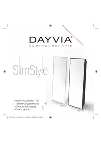 Notice DAYVIA SLIM STYLE WO21/02 Luminothérapie