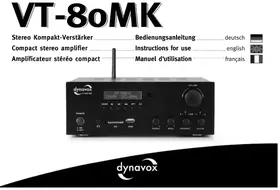 Notice Dynavox VT-80 MK Recepteur
