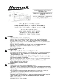 Notice Homak H2PRO Armoire