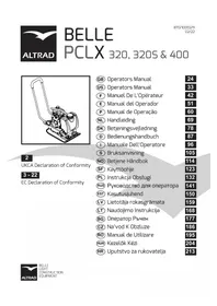 Notice ALTRAD BELLE PCLX 320 Plaque vibrante