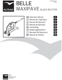 Notice ALTRAD BELLE MAXIPAVE Non catégorisé