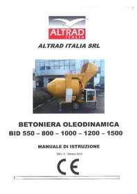 Notice ALTRAD ITALIA LHB 550 Mélangeur de ciment