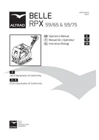 Notice ALTRAD BELLE RPX 59/75D Plaque vibrante