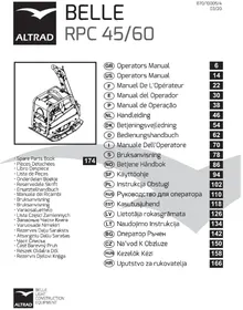 Notice ALTRAD BELLE RPC 45/60 Plaque vibrante