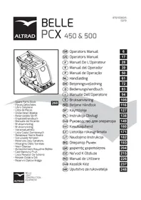 Notice ALTRAD BELLE PCX 500 Plaque vibrante