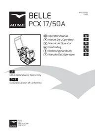 Notice ALTRAD BELLE PCX 17/50A Plaque vibrante