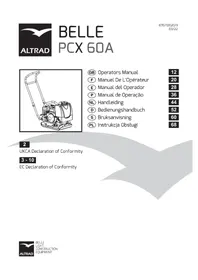 Notice ALTRAD BELLE PCX 60A Plaque vibrante