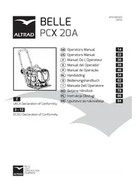 Notice ALTRAD BELLE PCX 20A Plaque vibrante