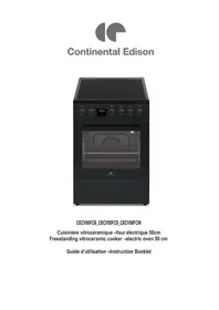 Notice CONTINENTAL EDISON CECV50FCB Cuisinière