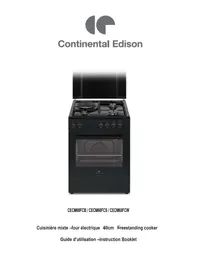 Notice CONTINENTAL EDISON CECM60FCB Four électrique