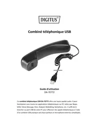 Notice Digitus DA-70772 Casque