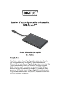 Notice Digitus DA-70865 Station d'acceuil