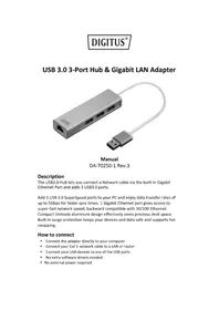 Notice Digitus DA-70250-1 Autres accessoires informatique