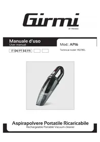 Notice GIRMI AP16 Aspirador