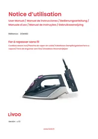 Notice LIVOO DOM483 Ferro de passar