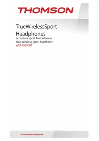 Notice THOMSON WEAR8500BT Slúchadlá