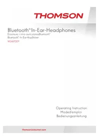 Notice THOMSON WEAR7009 Slúchadlá