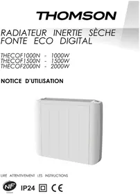 Notice THOMSON THECOF1500N Chauffage