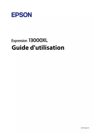 Notice EPSON EXPRESSION 13000XL Scanner