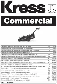 Notice KRESS KC711.9 Tondeuse à gazon