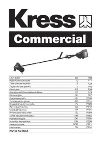 Notice KRESS KC150.9 Ruohotrimmeri