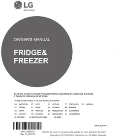 Notice LG GBB72MCDGN Frigorifer