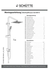 Notice Schütte 60615 Pomme de douche