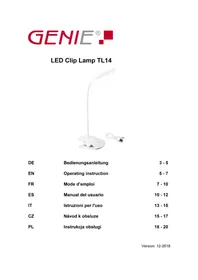 Notice Genie TL14 Lampe